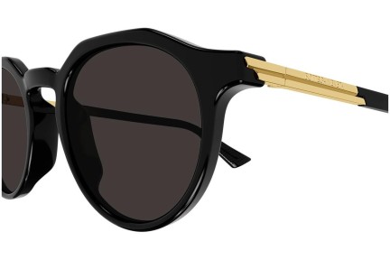 Okulary przeciwsłoneczne Bottega Veneta BV1260S 001 Okrągłe Czarne
