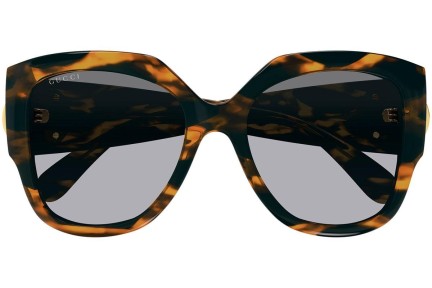 Okulary przeciwsłoneczne Gucci GG1407S 002 Kwadratowe Havana