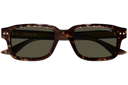 Okulary przeciwsłoneczne Mont Blanc MB0286S 002 Prostokątne Havana