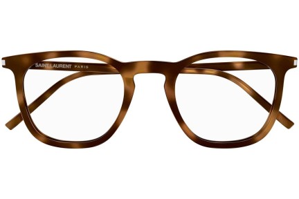Okulary korekcyjne Saint Laurent SL623 OPT 003 blue-light [non-prescription] Okrągłe Havana
