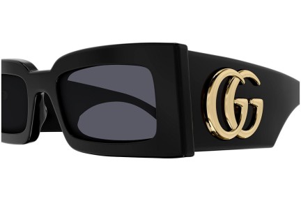 Zonnebril Gucci GG1425S 001 Rechthoekige Zwart