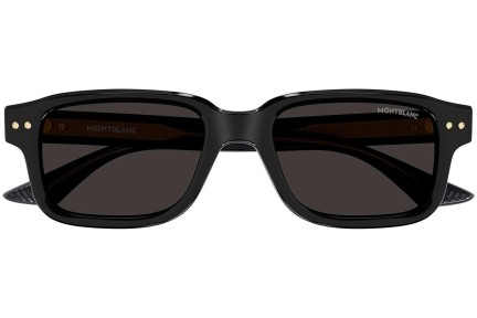 Okulary przeciwsłoneczne Mont Blanc MB0286S 001 Prostokątne Czarne