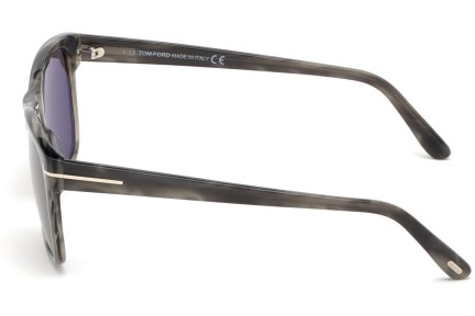 Okulary przeciwsłoneczne Tom Ford Giulio FT0698 47N Kwadratowe Brązowe