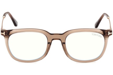 Okulary korekcyjne Tom Ford FT5904-B 045 Kwadratowe Brązowe