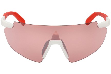 Okulary przeciwsłoneczne Adidas Sport SP0077 21L Pojedyncze | Shield Białe