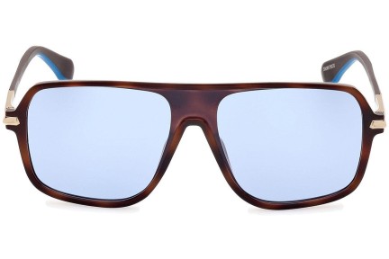Okulary przeciwsłoneczne Adidas Originals OR0100 52V Kwadratowe Havana