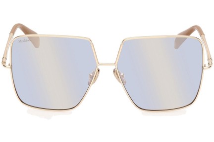 Okulary przeciwsłoneczne Max Mara Design9 MM0082 32X Kwadratowe Złote