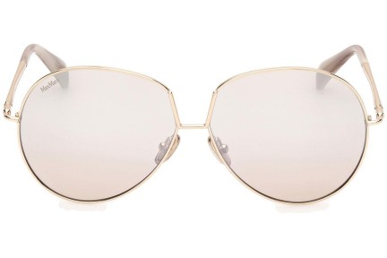 Слънчеви очила Max Mara Design8 MM0081 32G Заоблени Златна