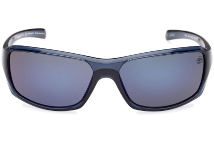 Слънчеви очила Timberland TB9332 90D Polarized Квадратни Синя