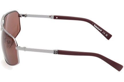 Okulary przeciwsłoneczne Timberland TB9341-H 08H Polarized Pilotki (Aviator) Srebrne
