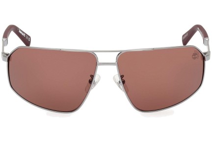 Okulary przeciwsłoneczne Timberland TB9341-H 08H Polarized Pilotki (Aviator) Srebrne
