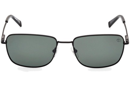 Слънчеви очила Timberland TB9338 02R Polarized Правоъгълни Черна