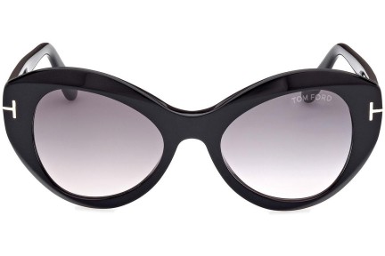 Ochelari de soare Tom Ford Guinevere FT1084 01B Cat Eye Negri