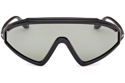 Okulary przeciwsłoneczne Tom Ford Lorna FT1121 05A Pojedyncze | Shield Czarne