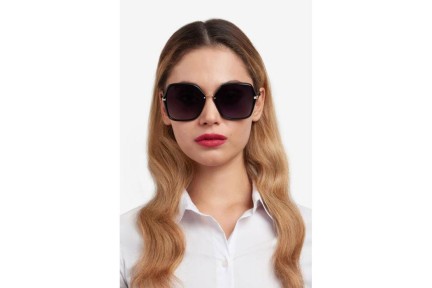 Ochelari de soare Carolina Herrera HER0217/S 2M2/9O Pătrați Negri