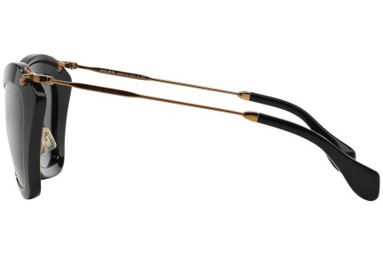 Okulary przeciwsłoneczne Miu Miu MU10NS 1AB1A1 Kocie oczy Czarne