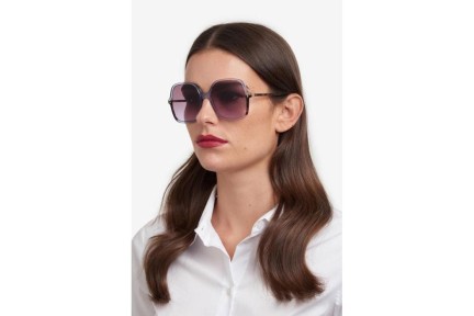 Ochelari de soare Carolina Herrera HER0244/S MVU/QR Pătrați Albaștri