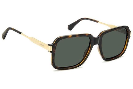 Ochelari de soare Polaroid PLD6220/S/X 086/UC Polarized Dreptunghiulari Havana