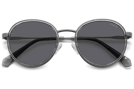 Okulary przeciwsłoneczne Polaroid PLD4173/G/S/X KJ1/M9 Polarized Okrągłe Szare