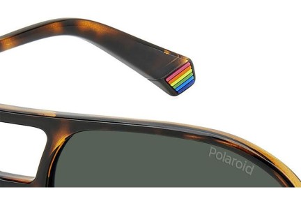 Sunglasses Polaroid PLD6217/S 086/UC Polarized Quadratisch Havanna