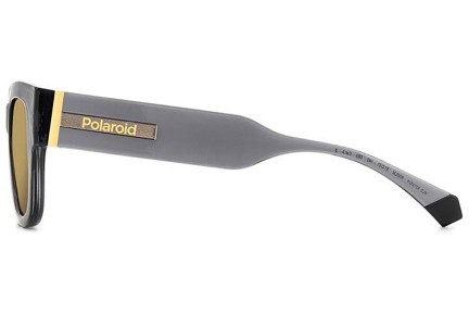 Okulary przeciwsłoneczne Polaroid PLD6213/S/X RIW/LM Polarized Prostokątne Szare