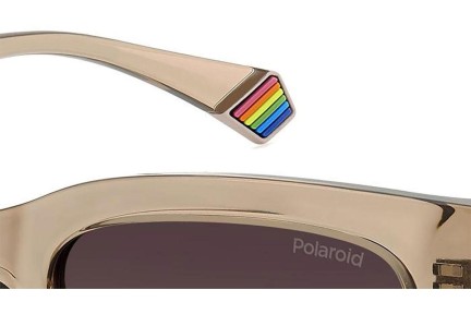 Слънчеви очила Polaroid PLD6213/S/X 10A/LA Polarized Правоъгълни Бежова