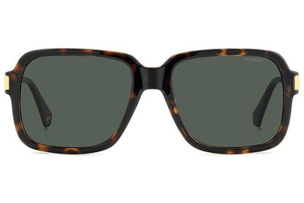 Ochelari de soare Polaroid PLD6220/S/X 086/UC Polarized Dreptunghiulari Havana