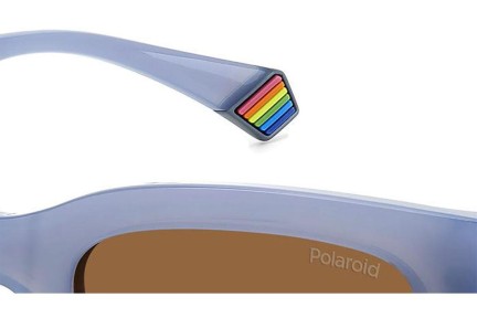 Слънчеви очила Polaroid PLD6213/S/X MVU/HE Polarized Правоъгълни Синя