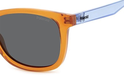 Слънчеви очила Polaroid Junior PLD8060/S L7Q/M9 Polarized Правоъгълни Оранжева