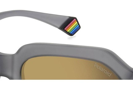 Слънчеви очила Polaroid PLD6212/S/X RIW/LM Polarized Правоъгълни Сива