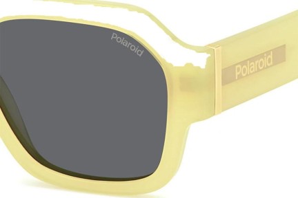 Слънчеви очила Polaroid PLD6212/S/X 40G/M9 Polarized Правоъгълни Жълта