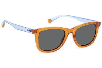 Слънчеви очила Polaroid Junior PLD8060/S L7Q/M9 Polarized Правоъгълни Оранжева