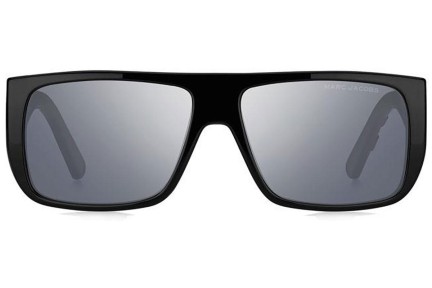 Okulary przeciwsłoneczne Marc Jacobs MARCLOGO096/S 08A/T4 Flat Top Czarne