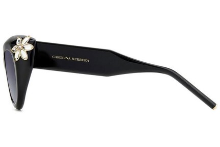 Ochelari de soare Carolina Herrera HER0215/S 807/9O Cat Eye Negri