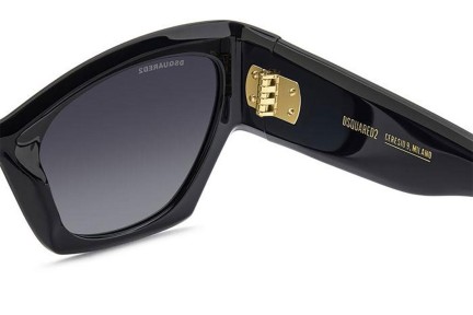 Слънчеви очила Dsquared2 D20132/S 807/9O Око на котка Черна