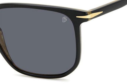 Okulary przeciwsłoneczne David Beckham DB1141/S 05K/M9 Polarized Prostokątne Czarne