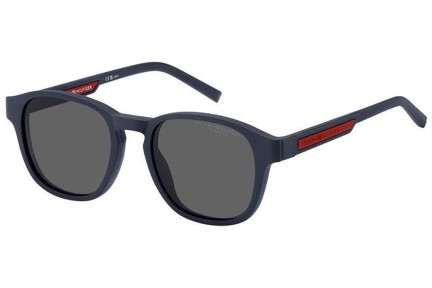 Okulary korekcyjne Tommy Hilfiger TH2085/CS FLL/M9 Polarized Prostokątne Niebieskie