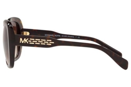 Okulary przeciwsłoneczne Michael Kors Klosters MK2081 300613 Oversize Havana