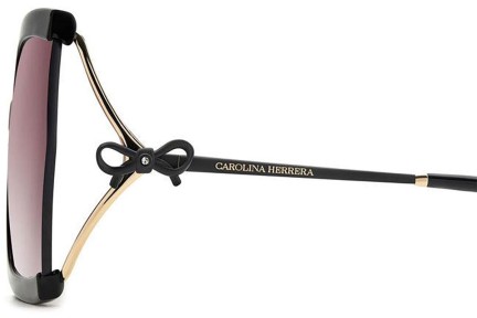 Okulary przeciwsłoneczne Carolina Herrera HER0216/G/S HK8/3X Kwadratowe Czarne