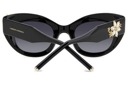 Ochelari de soare Carolina Herrera HER0215/S 807/9O Cat Eye Negri