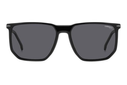 Okulary przeciwsłoneczne Carrera CARRERA329/S 08A/M9 Polarized Prostokątne Czarne