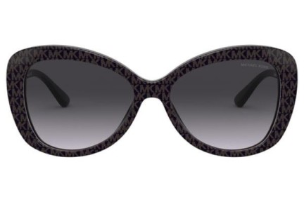 Okulary przeciwsłoneczne Michael Kors Positano MK2120 33558G Kocie oczy Brązowe
