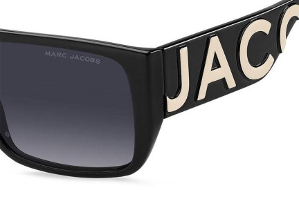 Ochelari de soare Marc Jacobs MARCLOGO096/S 80S/9O Flat Top Negri