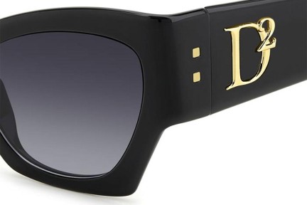 Слънчеви очила Dsquared2 D20132/S 807/9O Око на котка Черна