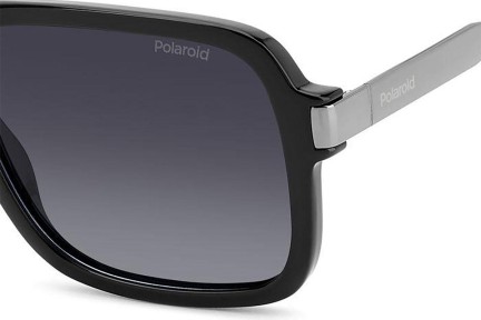 Okulary przeciwsłoneczne Polaroid PLD6220/S/X 807/WJ Polarized Prostokątne Czarne