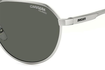 Ochelari de soare Carrera Ducati CARDUC036/S CTL/UC Polarized Rotunzi Argintii