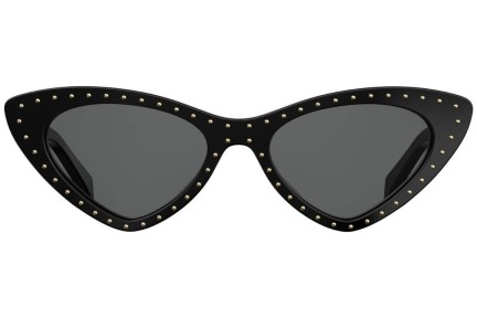 Okulary przeciwsłoneczne Moschino MOS006/S 807/IR Kocie oczy Czarne