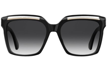 Okulary przeciwsłoneczne Moschino MOS035/S 807/9O Kwadratowe Czarne