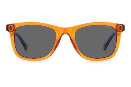 Слънчеви очила Polaroid Junior PLD8060/S L7Q/M9 Polarized Правоъгълни Оранжева