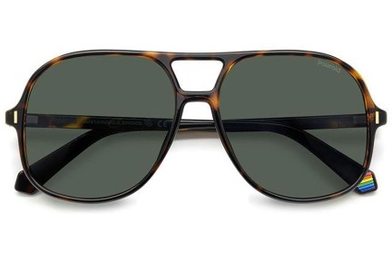 Sunglasses Polaroid PLD6217/S 086/UC Polarized Quadratisch Havanna